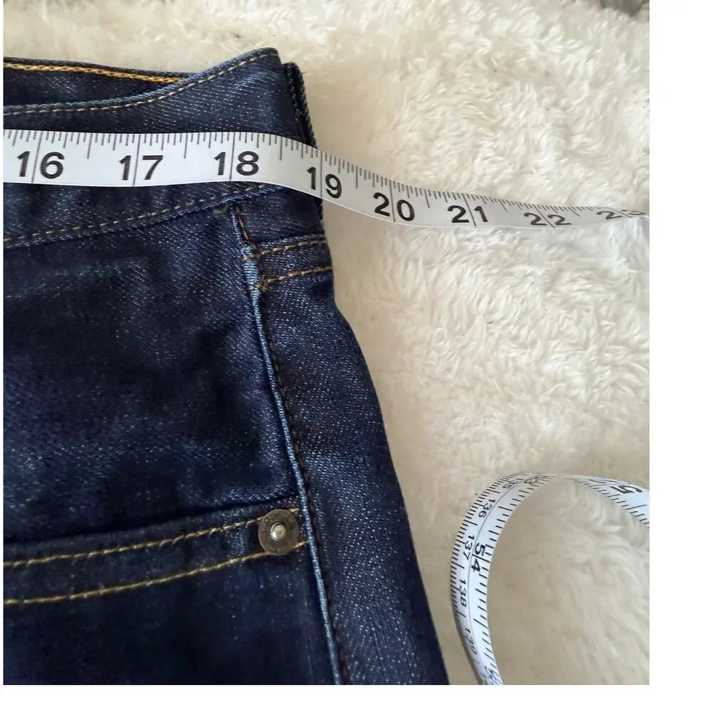 Levis 501 Original Jeans Mens 36x32 Dark Wash Button Fly Straight Leg Denim